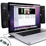 Gogroove SideStream Powerful Clip-On Stereo Speakers for Apple Mac , Macboo ....