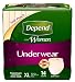 Depend for Women Underwear, [Extra-Large], Maximum Absorbency, 14-Count Packages, (Pack of 4)
