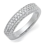 .61ctw Round Diamond Platinum Wedding Band (SI1/2, H-I)