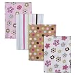 Circo&reg; Flannel Receiving Blankets 4pk - Dots/Stripes/Flowers