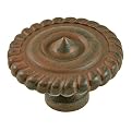 Ultra Hardware Scallop-Edge Cabinet Knob - Rust Finish