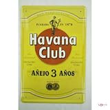 tin plate rum from Cuba by Havana Club 3 years Yellow 20x30 metal sign advertising Retro Tin Signs