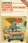 Chilton's Repair & tune-up guide, Dodge, Plymouth vans, 1967-80: Dodge A-100, A-108, B-100, B-200, and B-300, Plymouth PB-100, PB-200, and PB-300, gasoline and diesel engines