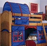 Lea Kids My Place Blue/Red Tent for Full Loft Bed - 342-t461