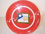 ZAK DESIGNS JOLLY SANTA 10" DINNER PLATE 6pc