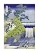 Aoigaoka Waterfall in the Eastern Capital by Katsushika Hokusai. Size 15.38 inches width by 22.01 inches height. High Quality Art Poster Print
