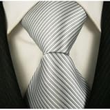 Neckties By Scott Allan, 100% Woven Grey Tie, Neck Ties Gray
