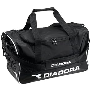 Diadora Small Team Bag (Black, 19-Inch x 11-Inch x 11-Inch) by 