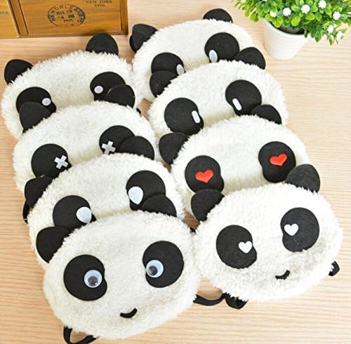 Cute Soft Plush Panda Sleep Eye Mask Sleeping Eye Blindfold Travel Eyeshade by AROMABATH