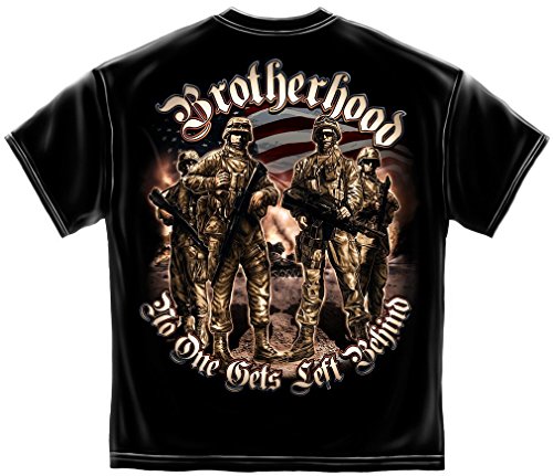 Military T-Shirt Brotherhood Soldier Black
