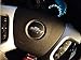 Reflective Concepts - Steering Wheel Bowtie Overlay Decal - 2008-2012 Malibu - (Color: Flat Black)