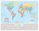 The Times World Wall Laminated Map (Wall Map)