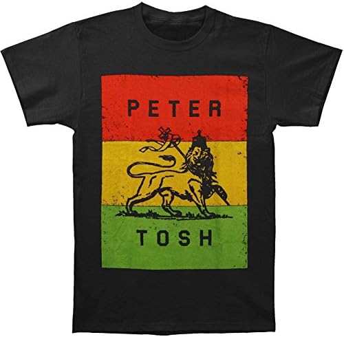 Peter Tosh Men's Lion Of Judah T-shirt Large Black