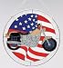 American Flag Motorcycle Sun Catcher