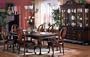 Rich 7pc Dining Table Set W/ 6 Cushion Arm/side Chairs