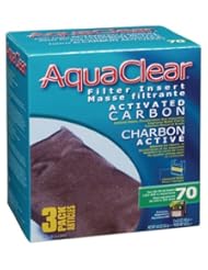 Aquaclear Activated Carbon Insert, 70-Gallon Aquariums, 3-Pack
