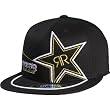 Rockstar Energy Drink Officially Licensed Fox Golden Men's Fitted Fashion Hat - Black / Large/X-Large