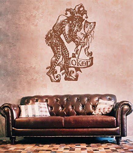 ik1308 Wall Decal Sticker joker clown jester bedroom living room