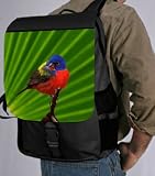 Colored Bird on Green Background Back Pack – School Bag Bag – Laptop Bag -Book Bag – Unisex – Ideal Gift for all occassions!