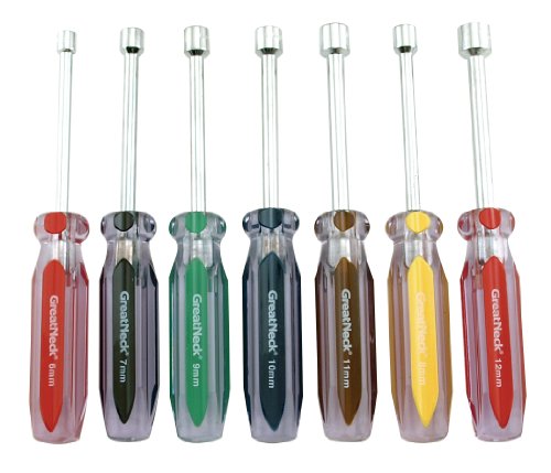 GreatNeck ND71 Metric Professional Nut Driver Set, 7-Piece On Sale
