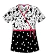 Cherokee Disney Characters Mock Wrap Top (XS-3X)