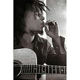 Bob Marley Spliff Profile Oversized Poster