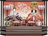 ひな人形 花祥 小三五　二人 ケース飾り 雛人形