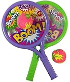 Boom Drum Racket Sports Set for Kids with 2 Rackets and Soft Balls