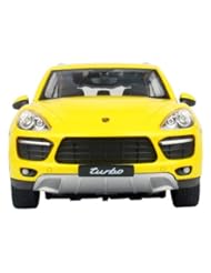 Toy: Rastar 1: 14 Yellow Car Model Black Porsche Cayenne Turbo Remote Radio Control - RASTAR