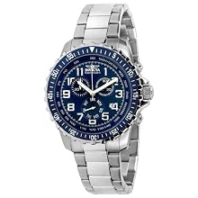 Invicta Men s 6621 II Collection Chronograph Stainless Steel Blue Dial Watch