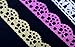 MassMall Cute Lace Flower Clear DIY Decorative Sticky Paper Masking Adhesive Tape (Pink/Yellow/Blue)