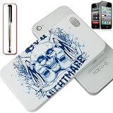 First2savvvv ED hard case for Apple iPhone 4G (KC04) + stylus pen