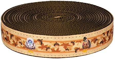 Country Brook Design® 3/4 Inch Foraging Turkeys on Brown Nylon Webbing, 10 Yards