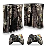 Protective Vinyl Skin Decal Cover for Microsoft Xbox 360 S Slim + 2 Controller Skins Skins Tree Camo