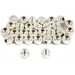 30 Corrugated Beads Sterling Silver Jewelry Beading 6mm