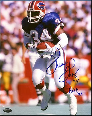 THURMAN THOMAS Buffalo Bills SIGNED 8x10 Football Photo