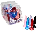 Basix 3.5-Inch Mini Butt Plug 36 Per Display, Multi