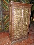 Brass Old Door Armoire Hand Carved Teak Wood Cabinet Furniture From India 6 ....