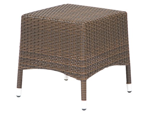 Siena Garden 158180 Hocker Malibu, stapelbar, melange-mocca L 40 x B 40 x H 45 cm