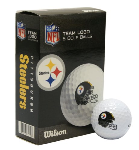 NFL Pittsburgh Steelers Golf Ball, Pack of 6