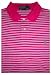 Men's Polo By Ralph Lauren Polo Shirt Short Sleeved Pink, Blue & White Striped w/ Green Pony