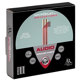 Acoustic Research PR398 Pro II Series 1350-Watt Microflat Speaker Cable (100ft) by Acoustic Research