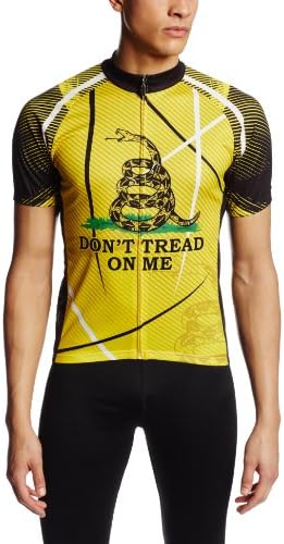 83 Sportswear Men's Gadsden Cycling Jersey, Yellow, Large