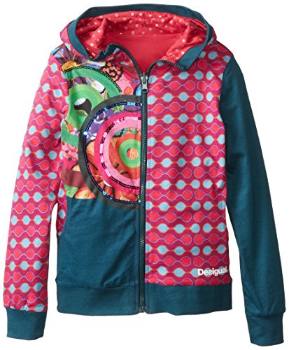 Desigual Big Girls' Knit Zip-Up Sweatshirt Long Sleeve