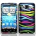 Rainbow Color Zebra Strips Snap on Hard Skin Shell Protector Cover Case for HTC Inspire 4G Android Phone (AT&T)