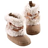 DZT1968® Baby Girl Soft Anti Slip Sole Cotton Bowknot Shoes Snow Boots Socks (0~6 Months, Brown)