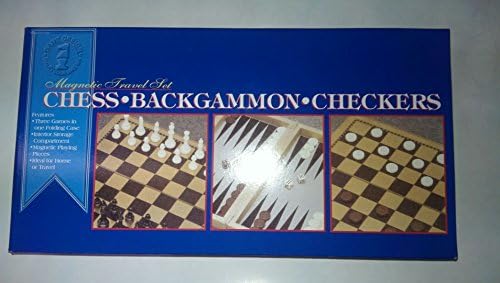 Magnetic Travel Set: Chess, Backgammon and Checkers