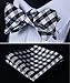 SetSense Men's Plaid Jacquard Woven Self Bow Tie Set
