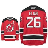 ELIAS #26 New Jersey Devils RBK Premier NHL Hockey Jersey by Reebok (NHLPA Certified Custom Sewn Authentic Twill)