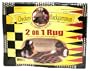 2-On-1 Rug Game - Checkers And Backgammon